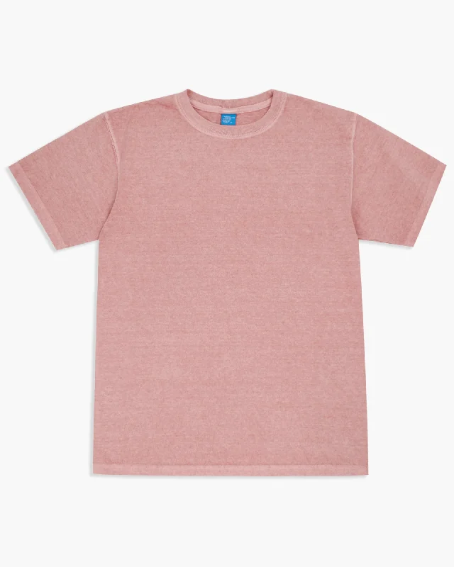 Good On S/S Crew Tee - Pigment Dyed Coral Cclassic Men's Tweed Cclassic Men's Tweed