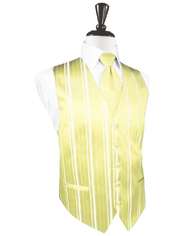 Canary Striped Satin Tuxedo Vest Cozy Men's Winter Cozy Men's Winter