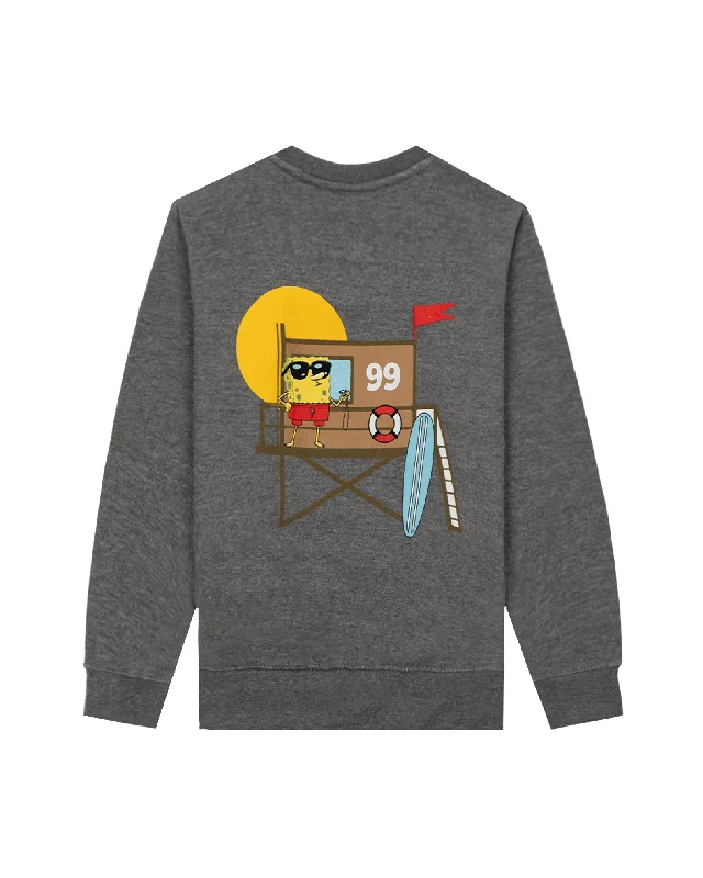 Youth (8-16) SpongeBob SquarePants x Jack's  "Tower 57" Crewneck Monochromatic Office Style Monochromatic Office Style