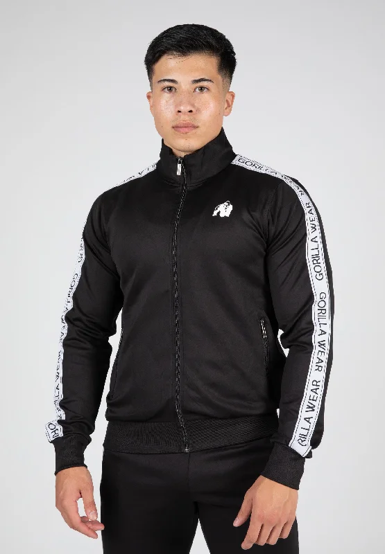 Delaware Track Jacket -Black Monochromatic Office Style Monochromatic Office Style