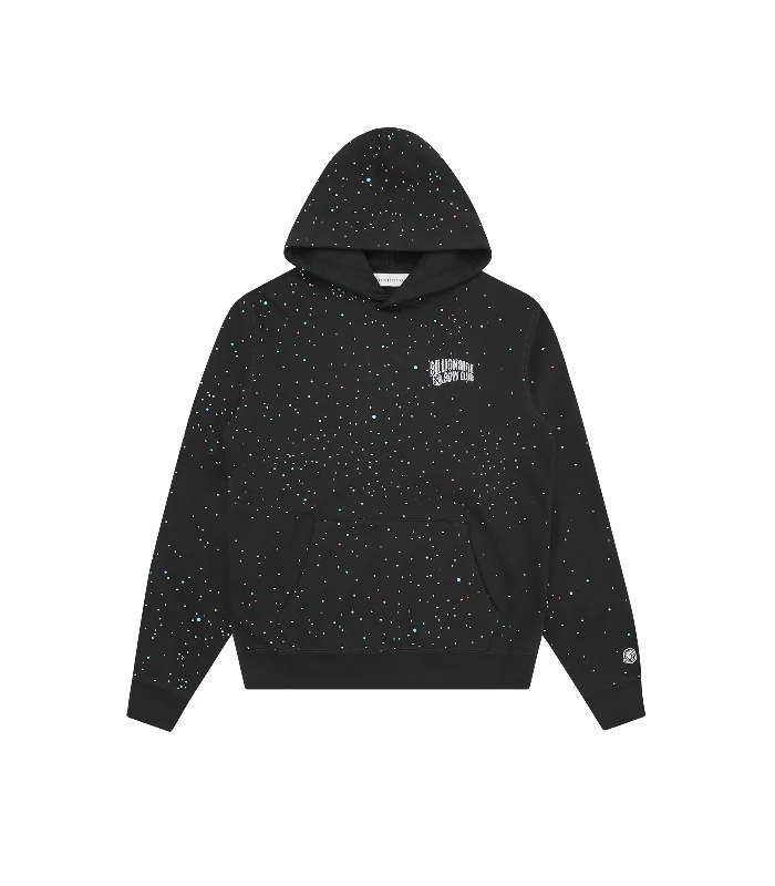 REFLECTIVE SMALL ARCH LOGO POPOVER HOOD - GALAXY Modern Men's  Modern Men's 