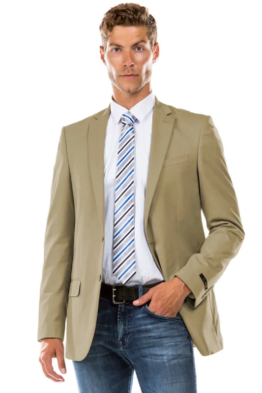 Men's Designer Suit Separate Jacket in Tan Rugged Men's Outdoor  Rugged Men's Outdoor 