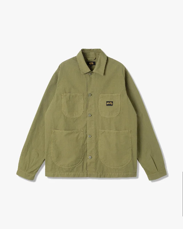 Stan Ray Coverall Jacket - Olive Ripstop Modern Men's Geometric Modern Men's Geometric