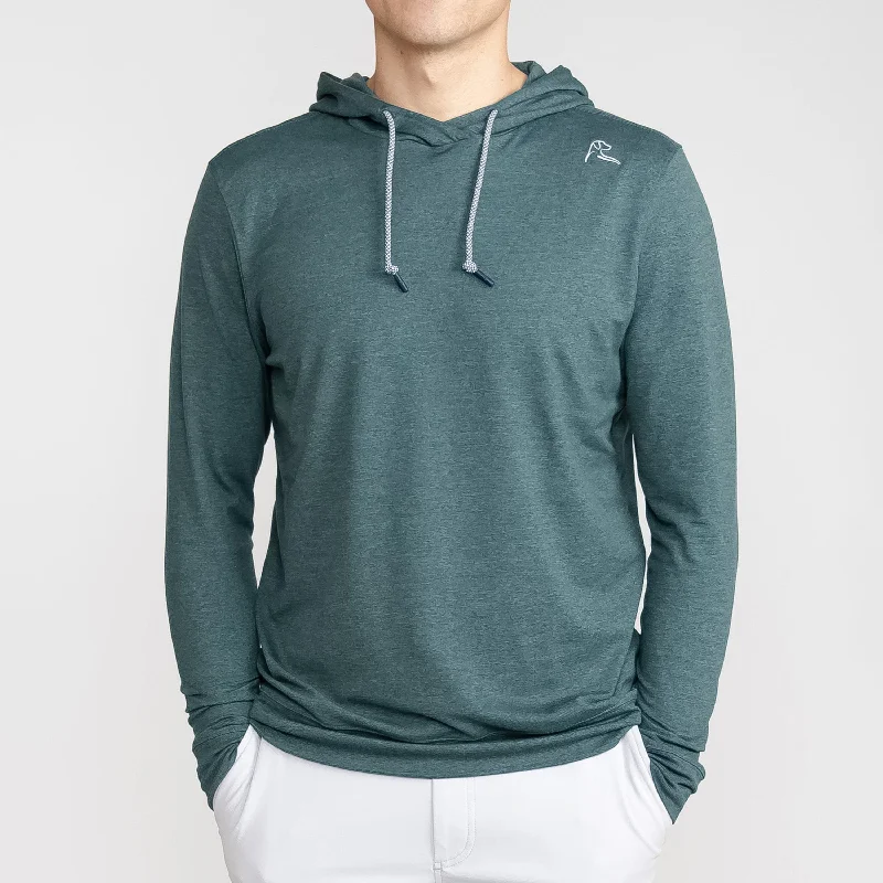 Hesi Performance Hoodie | Heather - Ponderosa Green/Willow Green Tough Men's Military Tough Men's Military