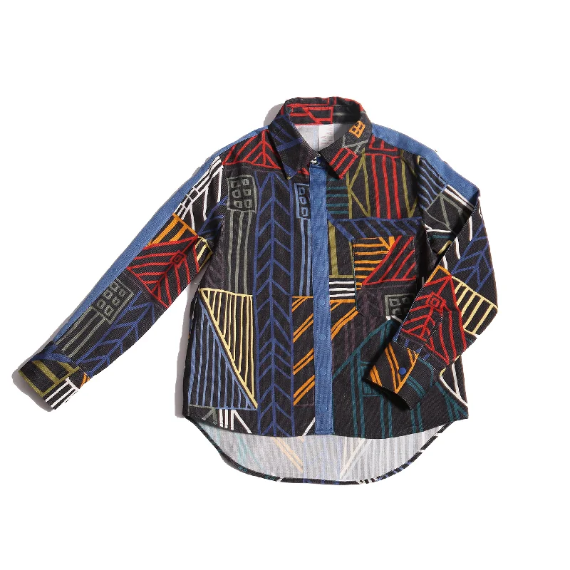 AMADI MULTI SNAP SHIRT Masculine Men's Thick Masculine Men's Thick