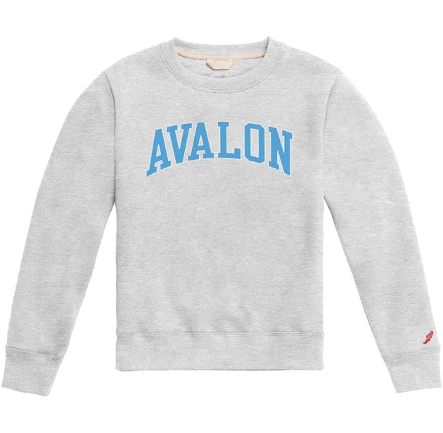 Kids Avalon Essential Fleece Crew - Classic Oxford/Blue Modern Men's  Modern Men's 