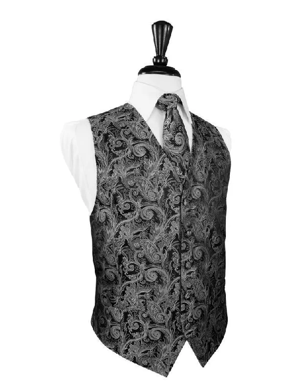 Silver Tapestry Tuxedo Vest Hip Men's Urban Hip Men's Urban