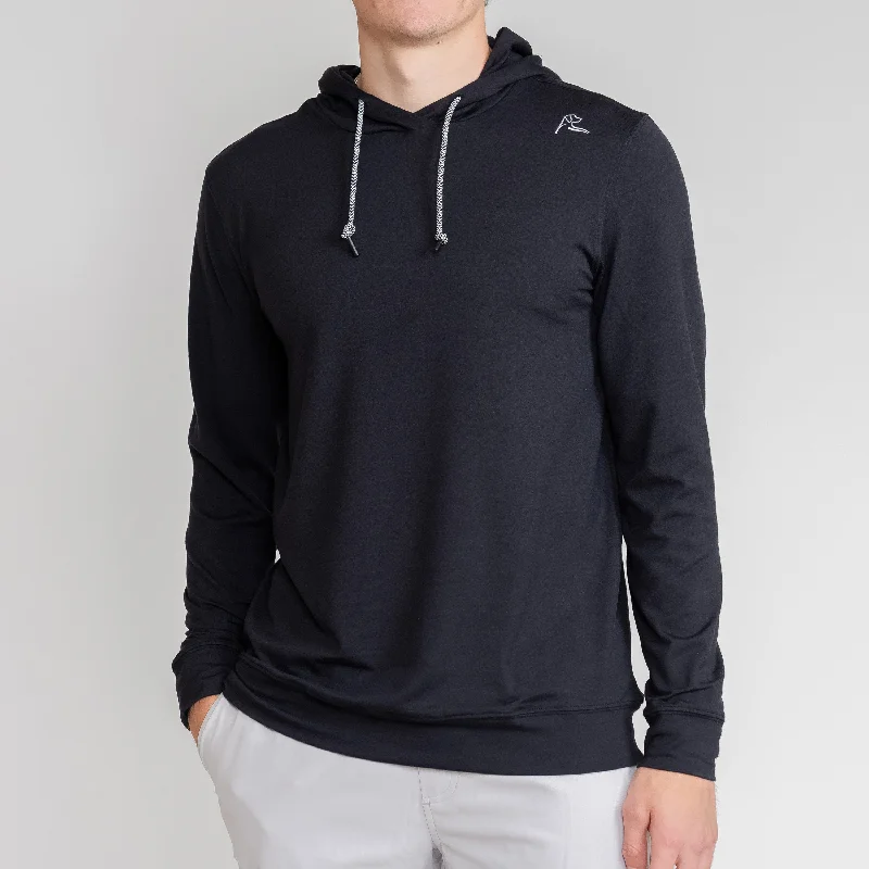 Hesi Performance Hoodie | Solid - Midnight Black Casual Men's Short Casual Men's Short