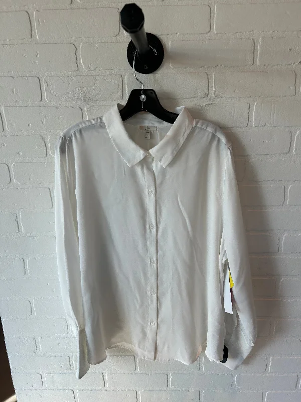 Top Long Sleeve By Joie In Cream, Size: Xl Traditional Men's Country