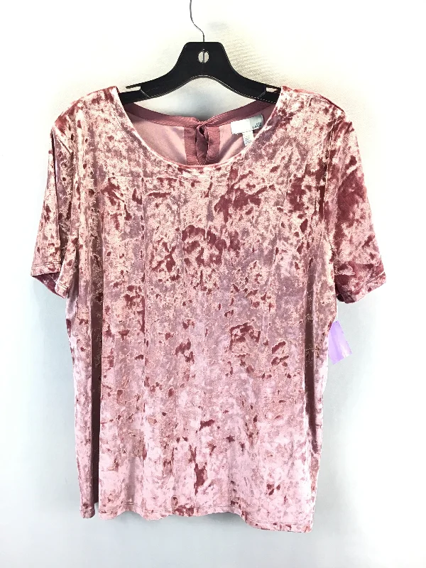 Top Short Sleeve By 14th And Union In Pink, Size: L Lumberjack