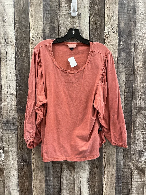 Top Long Sleeve By Universal Thread In Orange, Size: Xl Business