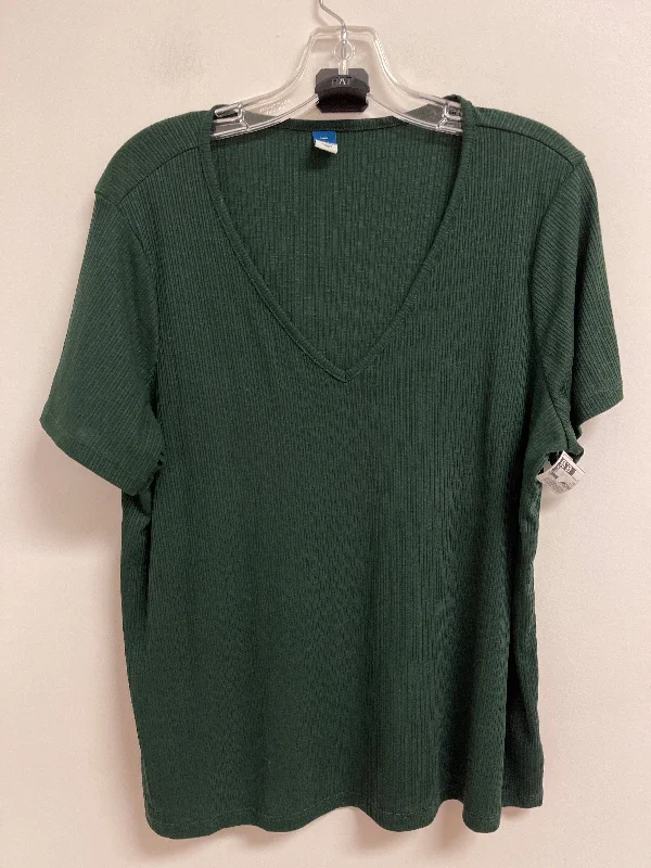 Top Short Sleeve By Old Navy In Green, Size: L Cclassic Men's Tweed