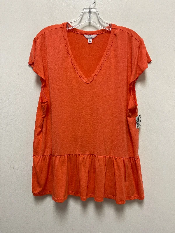 Orange Top Short Sleeve Time And Tru, Size Xl Tough Men's Tactical