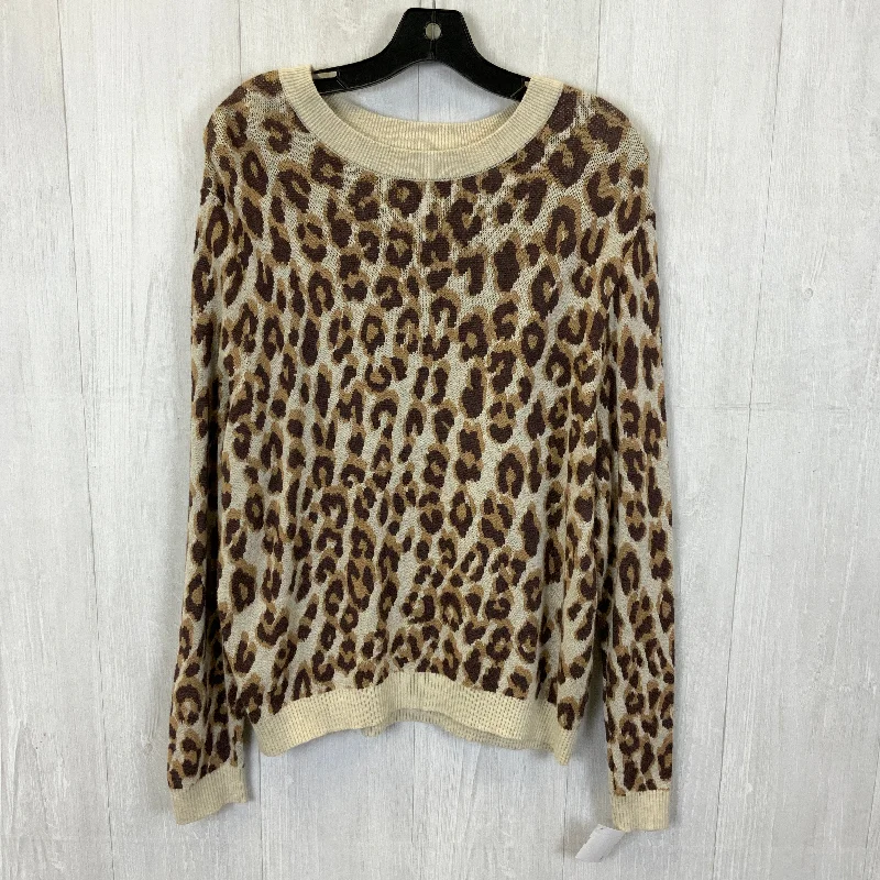 Top Long Sleeve By A New Day In Animal Print, Size: Xl Traditional Men's Country