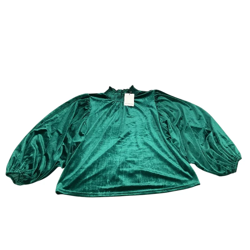 Top Long Sleeve By Sugar Lips In Green, Size: M Dynamic Men's Glow