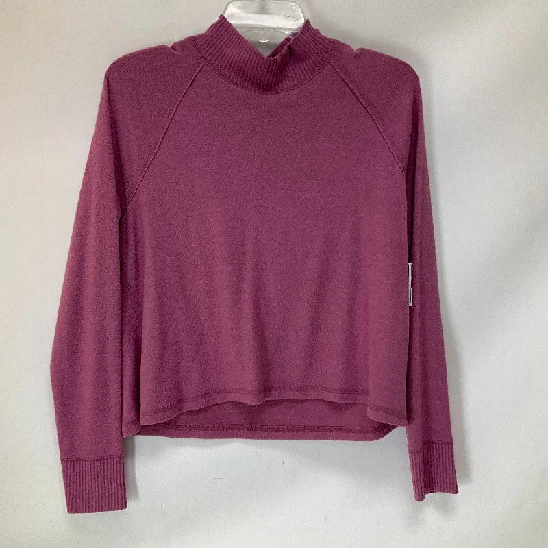 Top Long Sleeve By Abercrombie And Fitch In Purple, Size: Xs Street