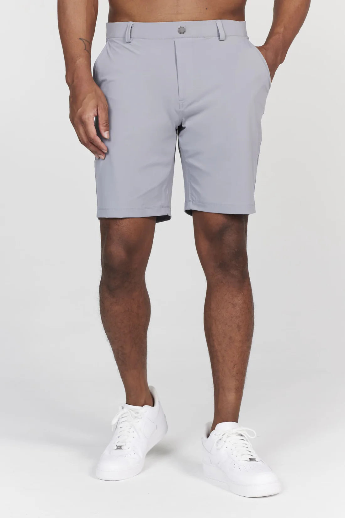 HANOVER SLIP ON PERFORMANCE SHORT - SHADOW Refined Men's Hand