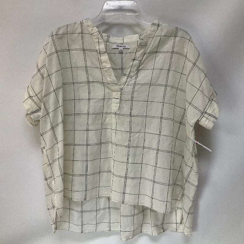 Top Short Sleeve By Madewell In White, Size: M Tough Men's Tactical