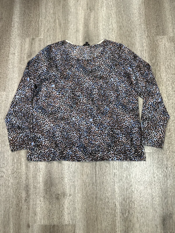 Top 3/4 Sleeve By Talbots In Multi-colored, Size: Xl Unique Men's Patch