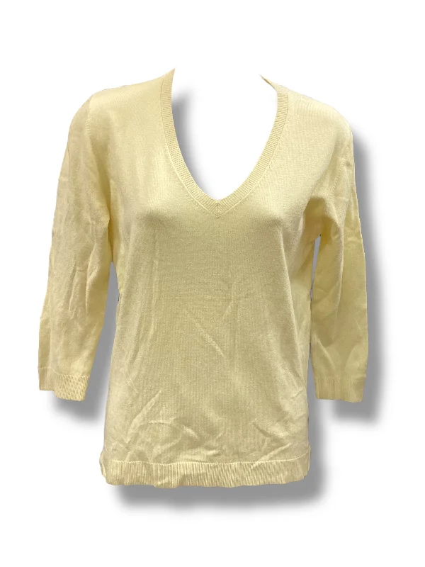 Top Long Sleeve Basic By 525 America In Yellow, Size: S Classic Men's Pin