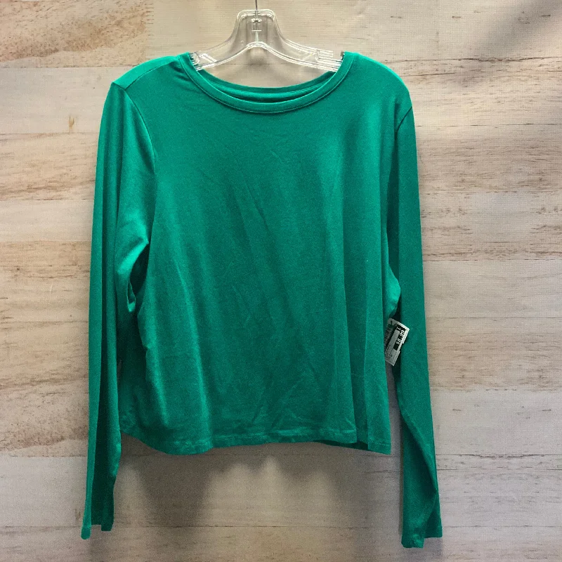 Top Long Sleeve Basic By Old Navy In Green, Size: 2x Sharp Men's Italian