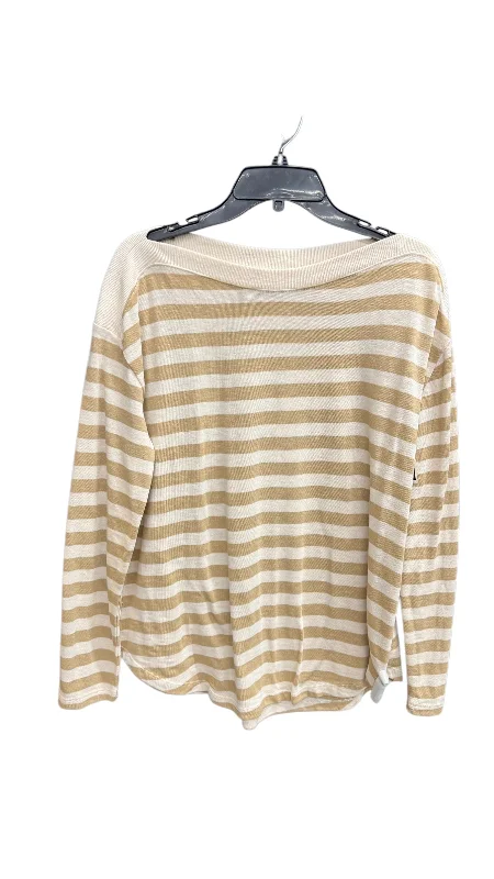 Top Long Sleeve By Loft In Striped Pattern, Size: L Vacation