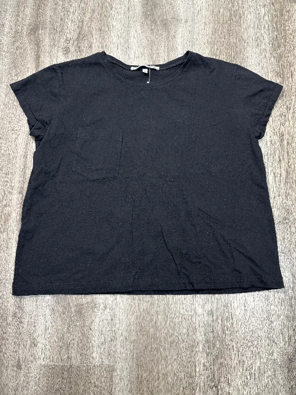 Top Short Sleeve Basic By The Tiny Closet In Black, Size: Xs British Gentleman Style