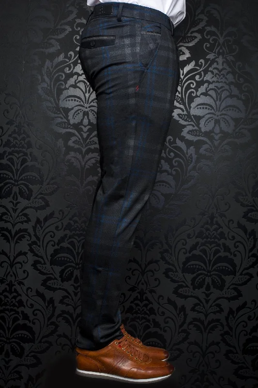 AU NOIR | Ultra Stretch Pants | Beretta Leonardo Black/Indigo Bold Men's Statement