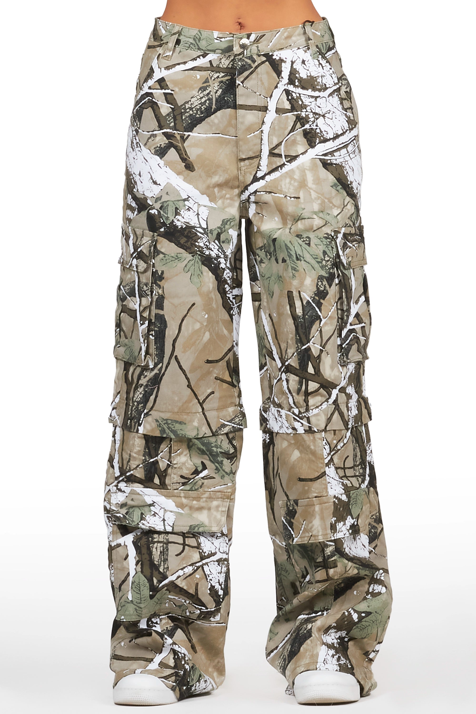 Precious Tree Camo Baggy Stacked Jean Artistic Men's Hand