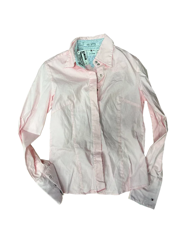 Top Long Sleeve By Tommy Hilfiger In Pink, Size: 2 Vacation