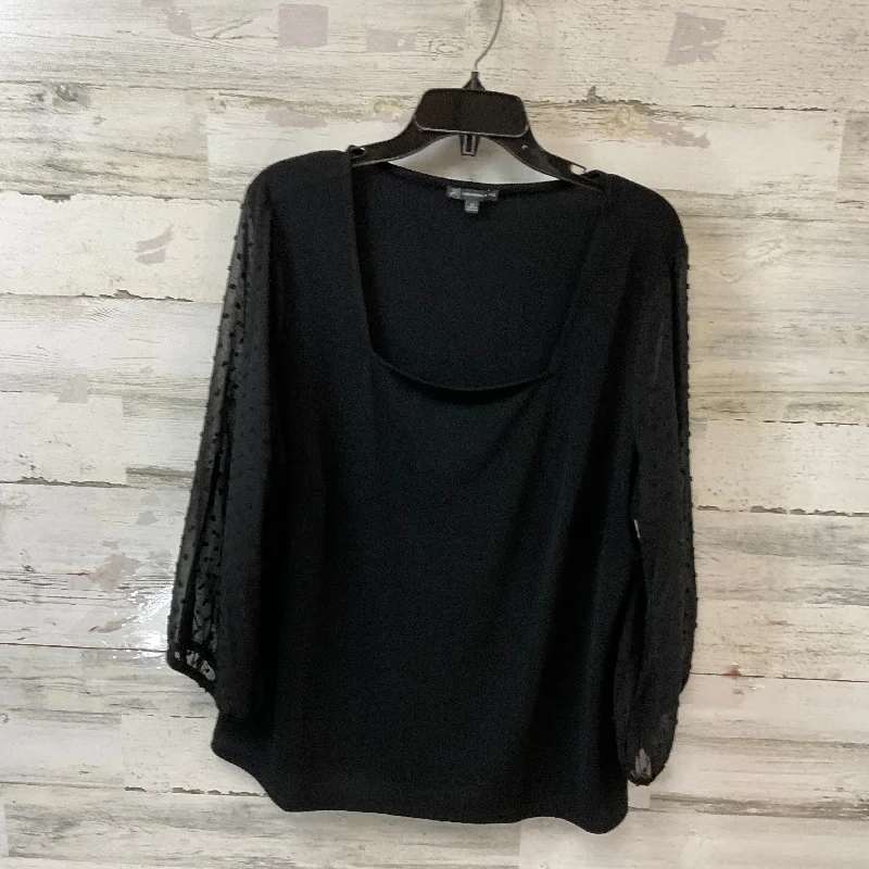 Top Long Sleeve By Adrianna Papell In Black, Size: 2x Organic