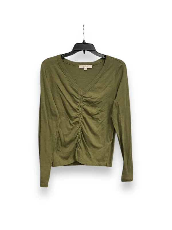 Top Long Sleeve Basic By Loft In Green, Size: S Confident Men's Power