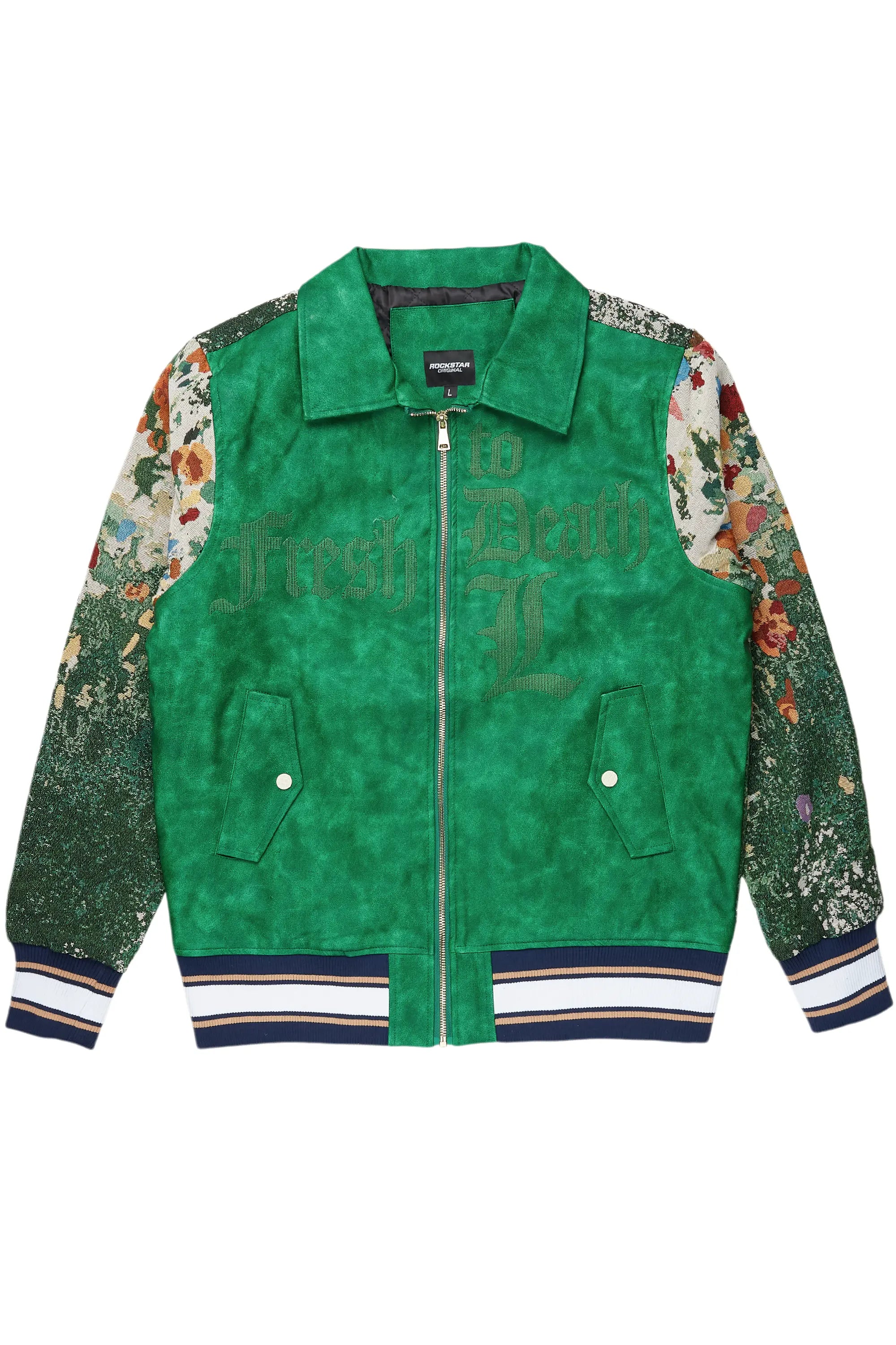 Cargan Green Tapestry Jacket Sharp Men's Italian