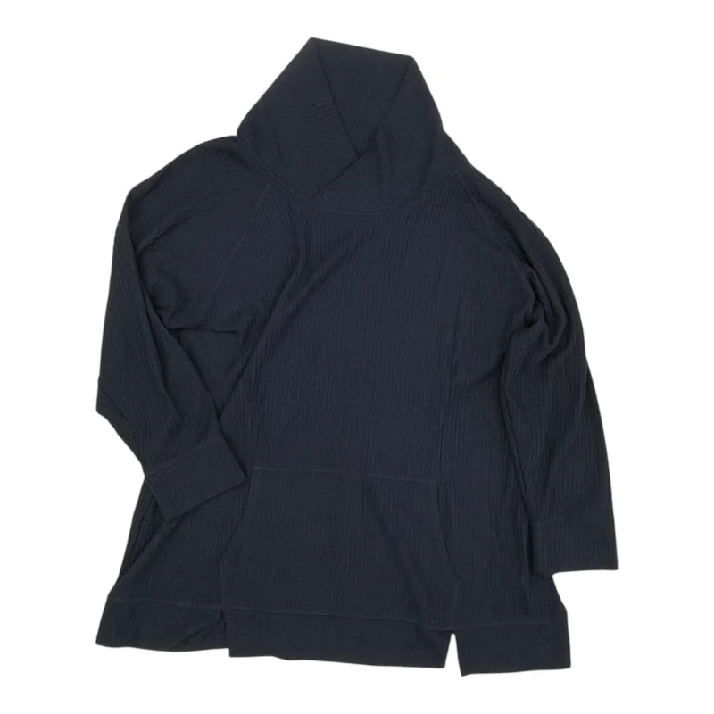 Top Ls By Cj Banks In Navy, Size:2X Gym