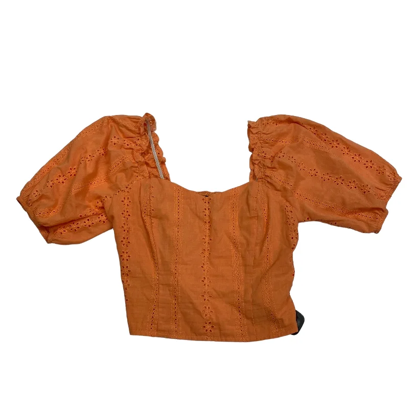 Orange Top Short Sleeve Wild Fable, Size S Casual Men's Short