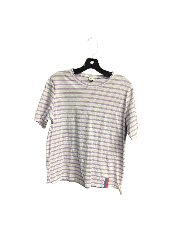 Top Short Sleeve Basic By Kule In Striped Pattern, Size: M Laid