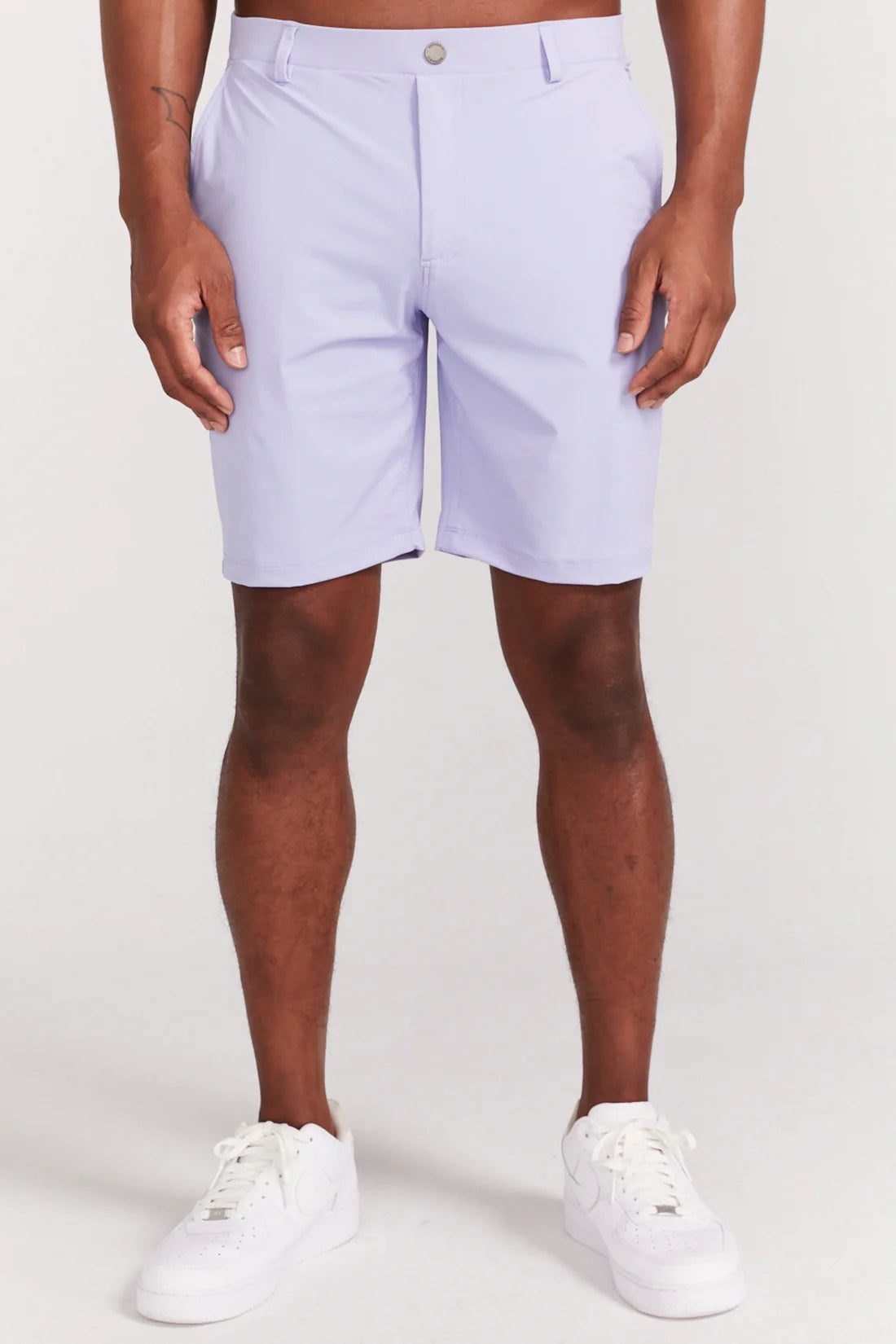 HANOVER SLIP ON PERFORMANCE SHORT - LAVENDER Polished Men's Silk