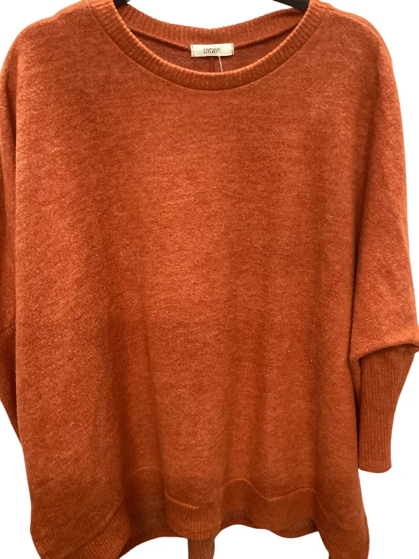 Top Long Sleeve By Cherish In Orange, Size: S Dapper Men's Bow