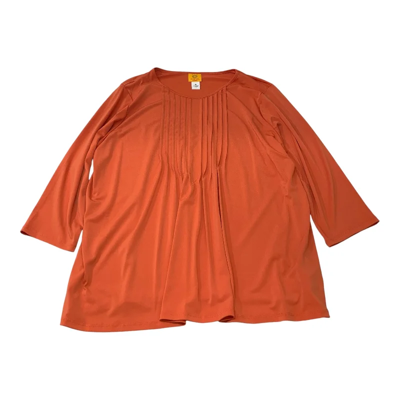 Top Long Sleeve By Ruby Rd In Orange, Size: 1x Earthy Men's Sustainable 