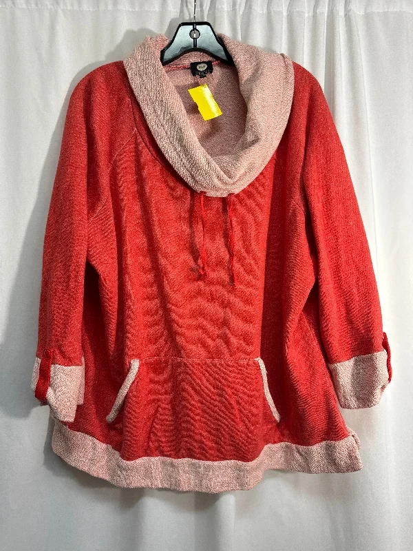 Top Long Sleeve By Jones New York In Orange, Size: 3x Vacation