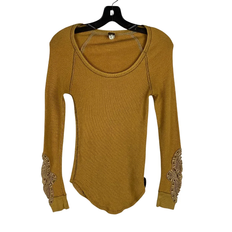 Top Long Sleeve By We The Free In Yellow, Size: S Sophisticated Men's 