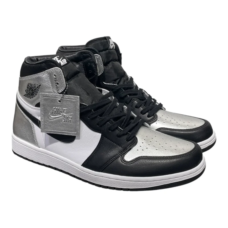 NIKE/AIR JORDAN 1 HIGH OG/Hi-Sneakers/Leather/SLV/CD0461-001 Tough Men's Military