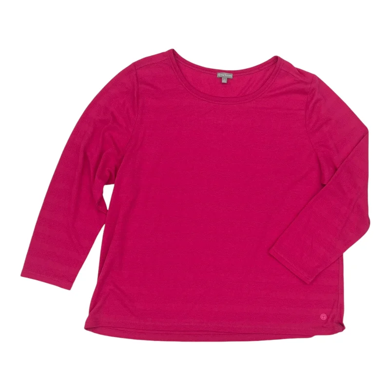 Top Ls By Talbots In Pink, Size:3X Hip Men's Urban