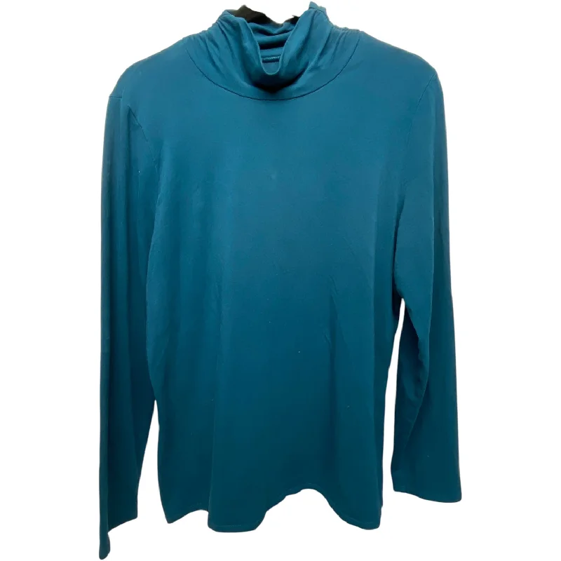 Top Long Sleeve By J. Jill In Blue, Size: Xl Cool Men's Distressed