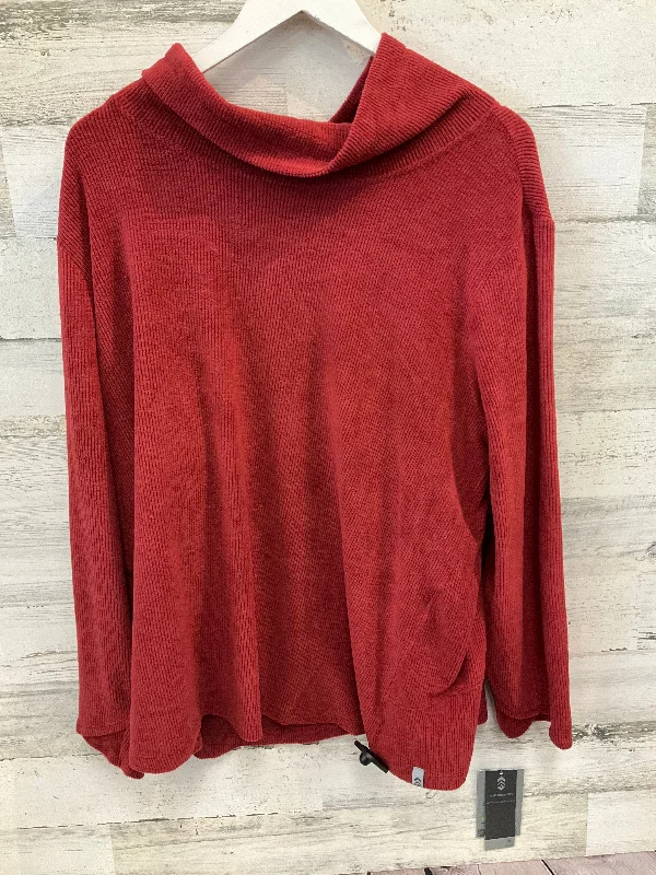 Top Long Sleeve By Free Country In Red, Size: 3x Masculine Men's 