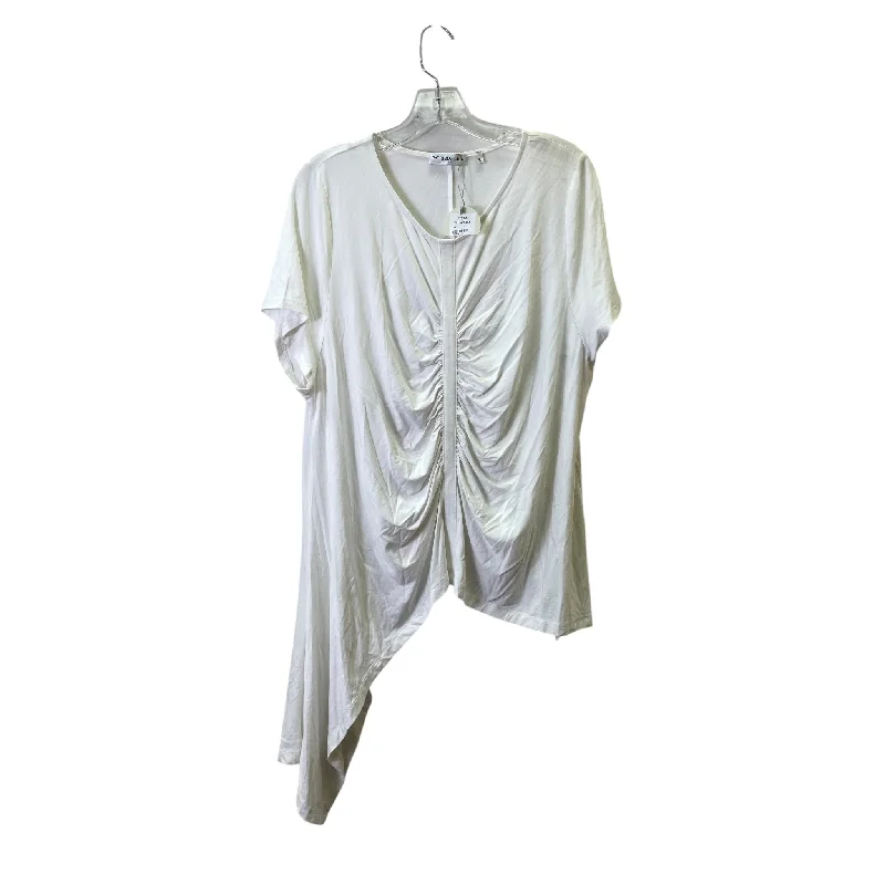 Top Ss By Patrizia Luca In Cream, Size:S Cool Men's Skate