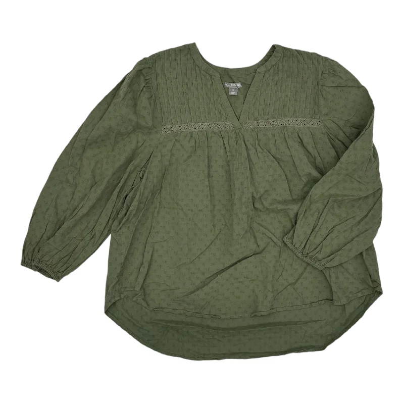 Top Ls By Falls Creek In Green, Size:1X Practical Men's Multi