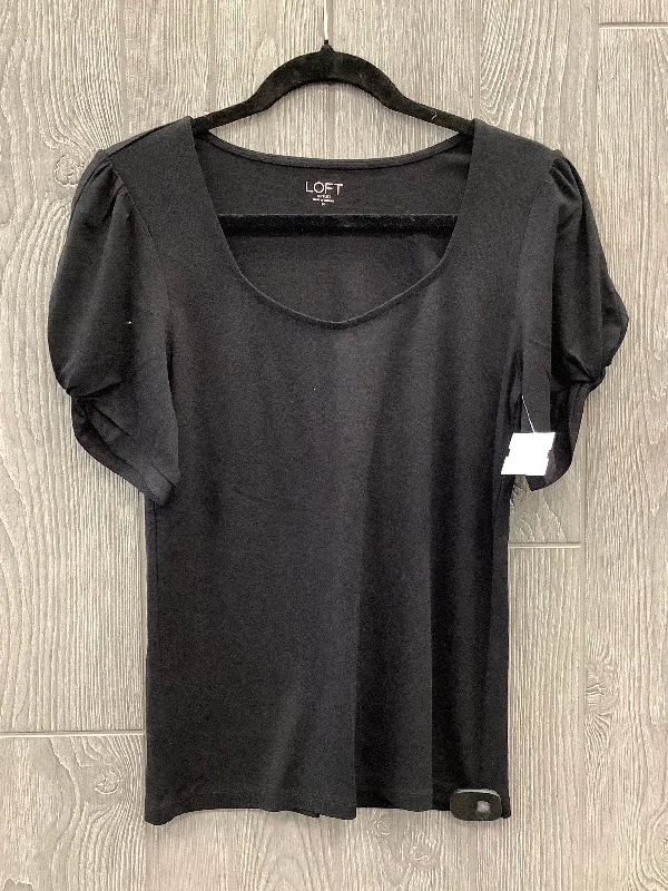 Top Short Sleeve By Loft In Black, Size: M Casual Men's Japanese 