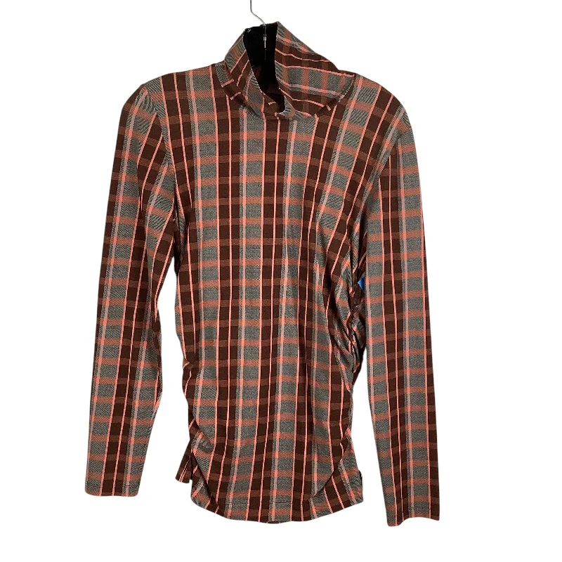 Top Long Sleeve By Cmc In Plaid Pattern, Size: S Artistic Men's Hand