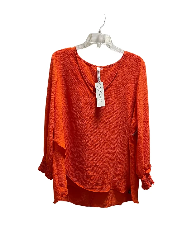 Top Long Sleeve By Ny Collection In Orange, Size: 1x Rugged Men's Outdoor 